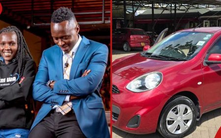 Netizens are praising Oga Obinna for gifting a car to Dem wa Facebook.