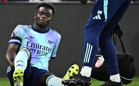 Bad News for Arsenal:Saka's injury explained and time likely to be out