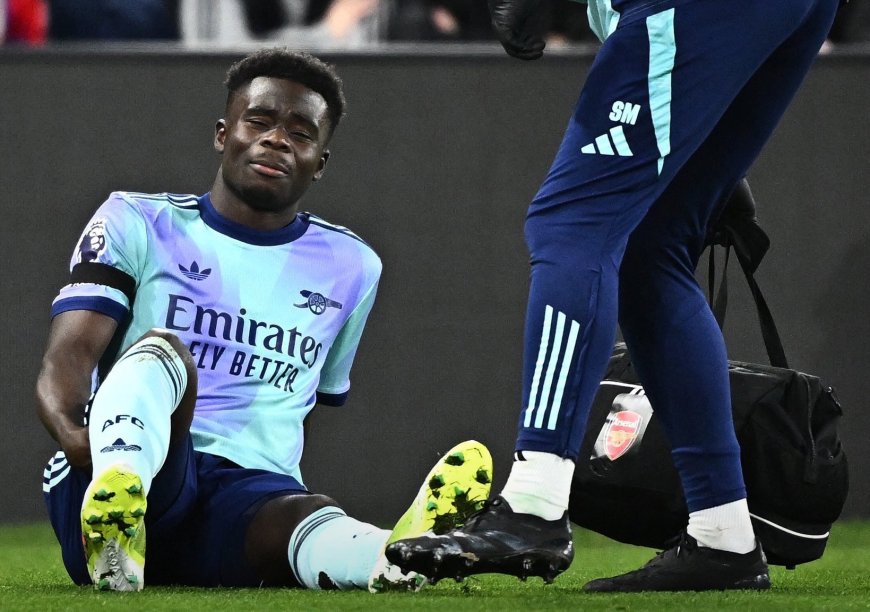 Bad News for Arsenal:Saka's injury explained and time likely to be out